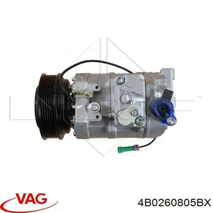Compresor de aire acondicionado 4B0260805BX VAG