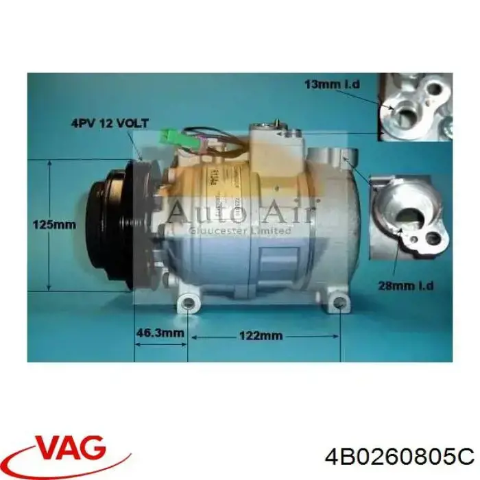 Compresor ac VAG 4B0260805C precio, desde 63,75 EUR