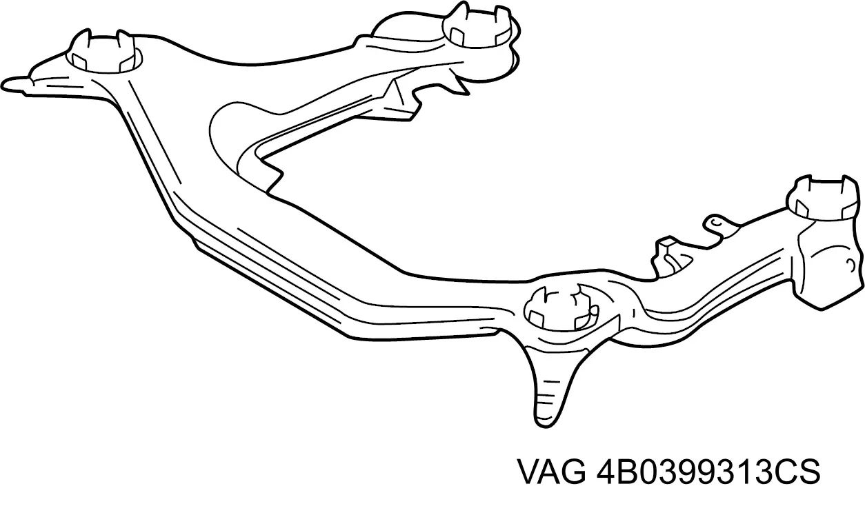 Subchasis delantero soporte motor VAG 4B0399313CS precio, desde 245,79 EUR