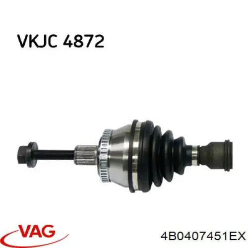 Semieje delantero izquierdo VAG 4B0407451EX precio, desde 122,06 EUR
