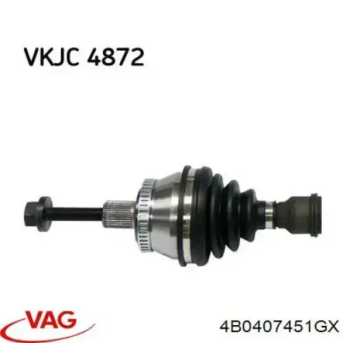 Semieje delantero izquierdo VAG 4B0407451GX precio, desde 75,50 EUR