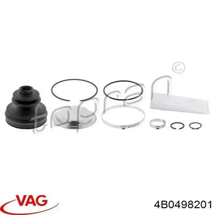 Fuelle, árbol de transmisión delantero interior Audi 80 8C5