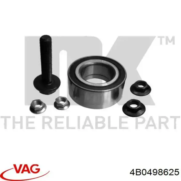 Cojinete de rueda delantero 4B0498625 VAG