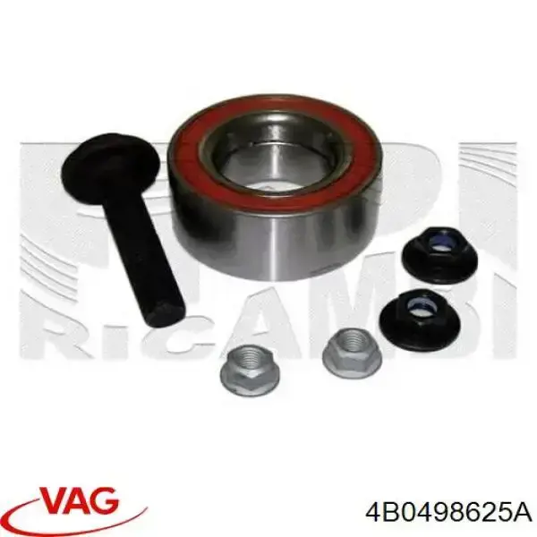 Cojinete de cubo delantero/trasero 4B0498625A VAG