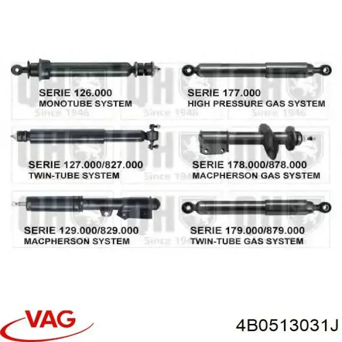 Comprar 4B0513031J VAG Amortiguador trasero