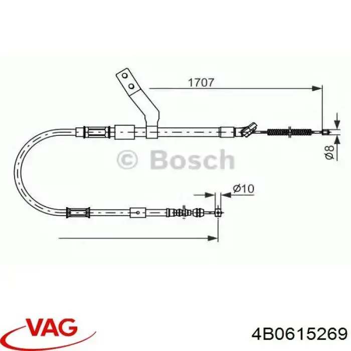Comprar 4B0615269 VAG Juego de resortes de sujeción de pastillas de freno delanteras