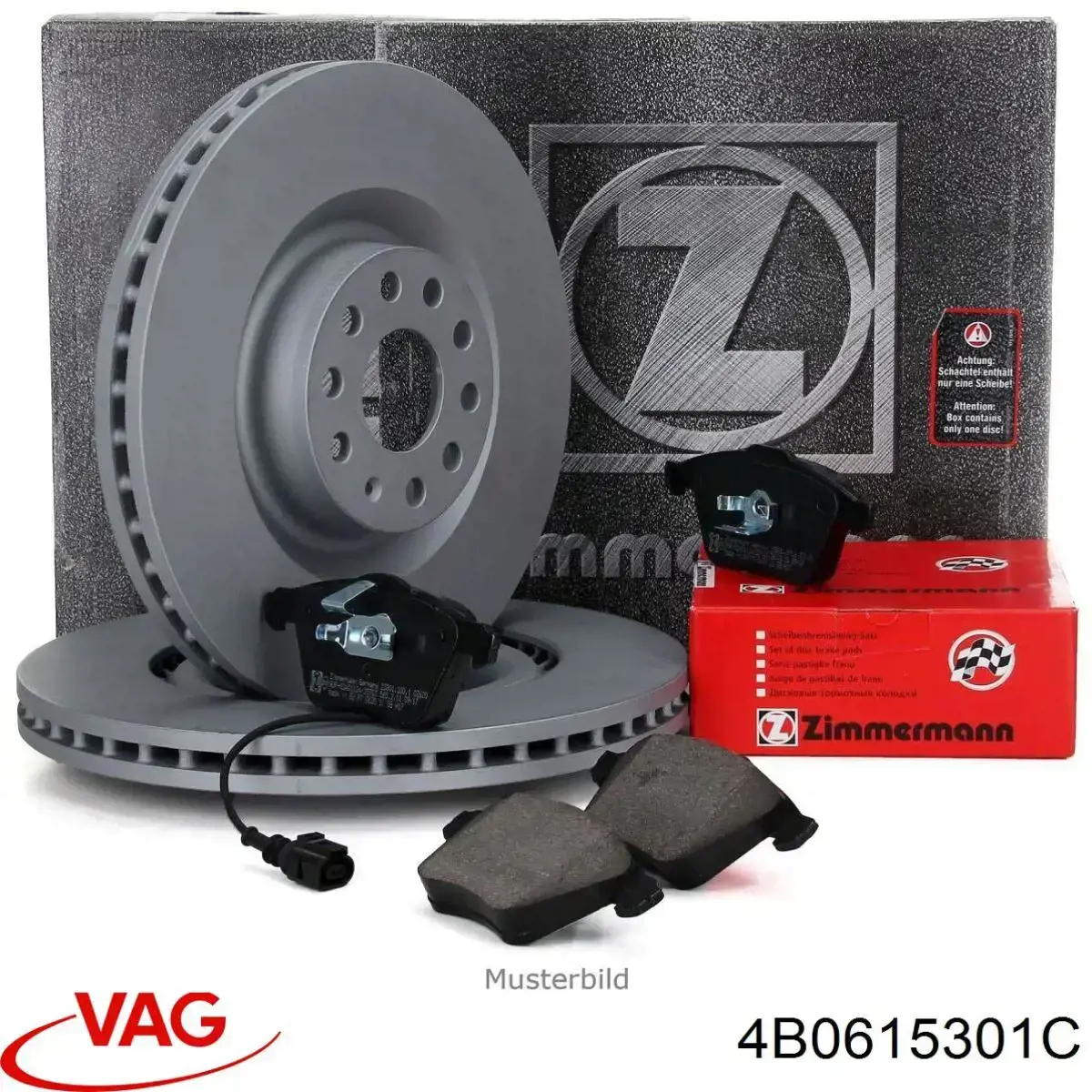 Comprar 4B0615301C VAG Freno de disco delantero