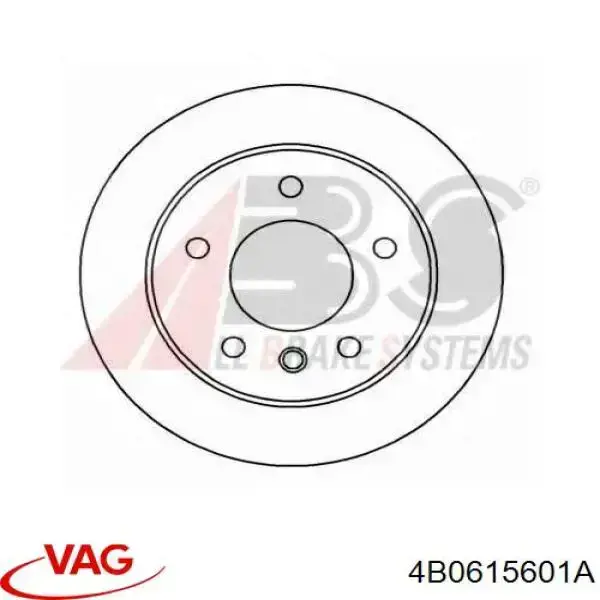 Disco de freno trasero VAG 4B0615601A precio, desde 29,92 EUR