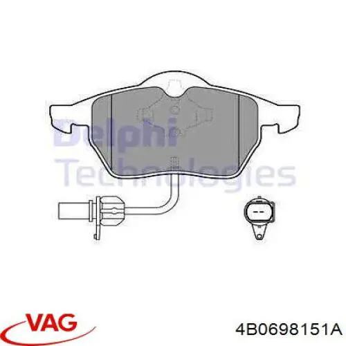 Pastillas de freno delanteras Audi A6 4F2