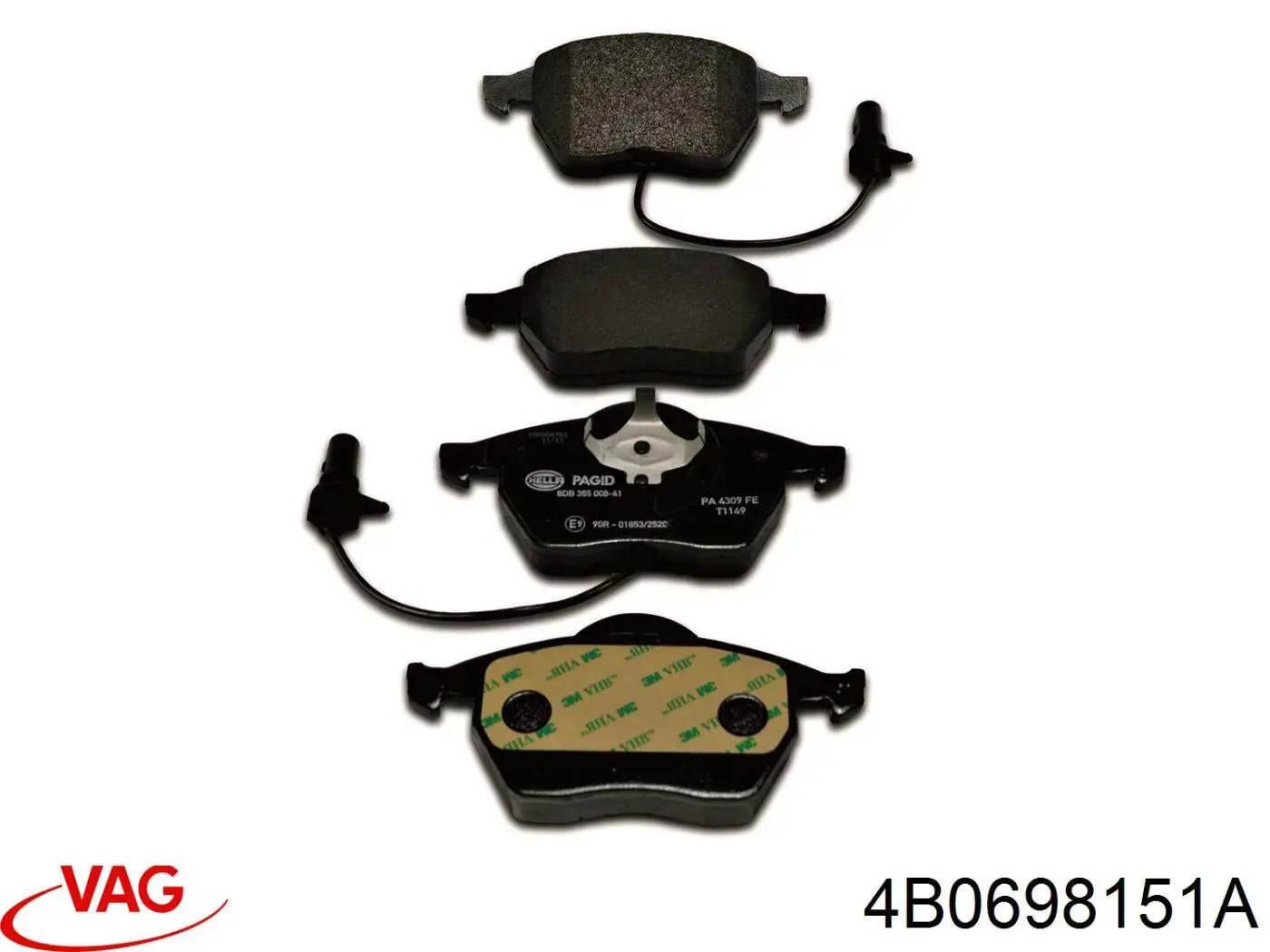 Pastillas de freno delanteras Audi A6 4F2