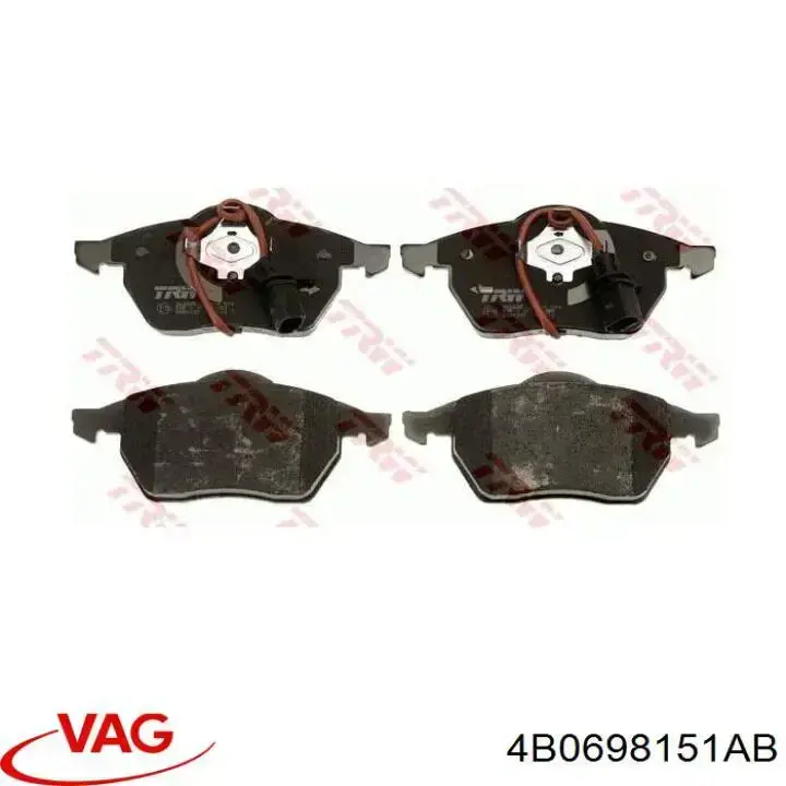 Pastillas de freno delanteras VAG 4B0698151AB