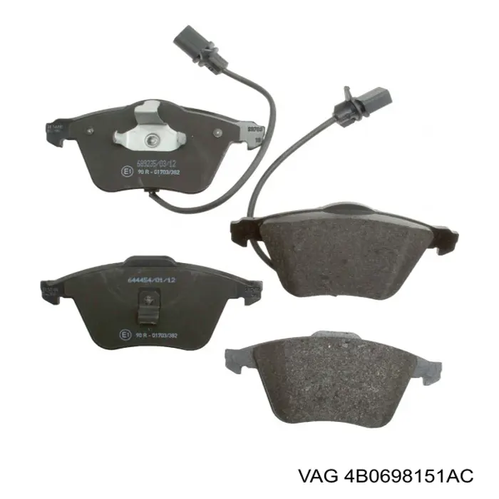 Pastillas freno delanteras VAG 4B0698151AC precio, desde 43,76 EUR