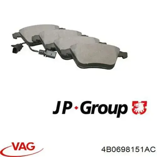 Comprar 4B0698151AC VAG Pastillas delanteras de freno