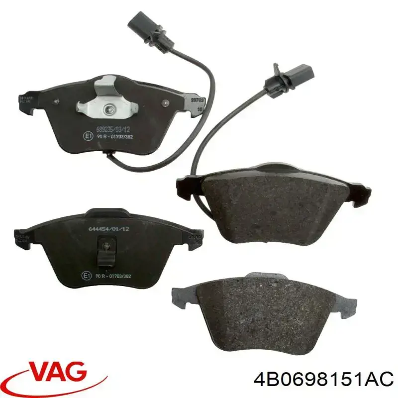Pastillas freno delanteras VAG 4B0698151AC precio, desde 43,76 EUR
