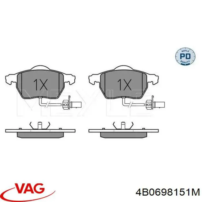 Pastillas de freno delanteras Audi A6 4F2