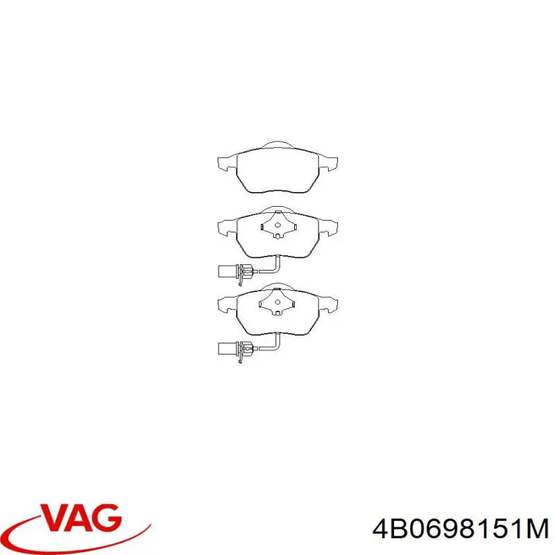 Pastillas de freno delanteras Audi A6 4F2