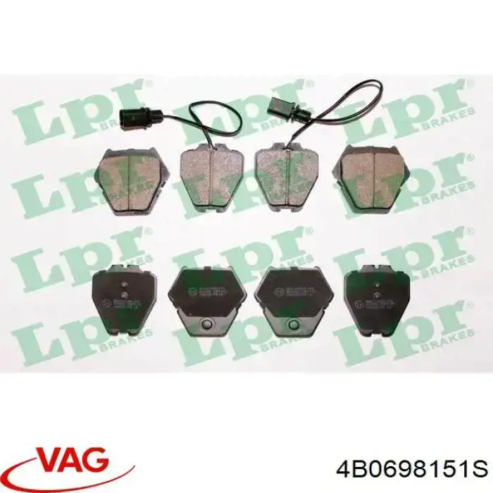 Pastillas de freno delanteras VAG 4B0698151S
