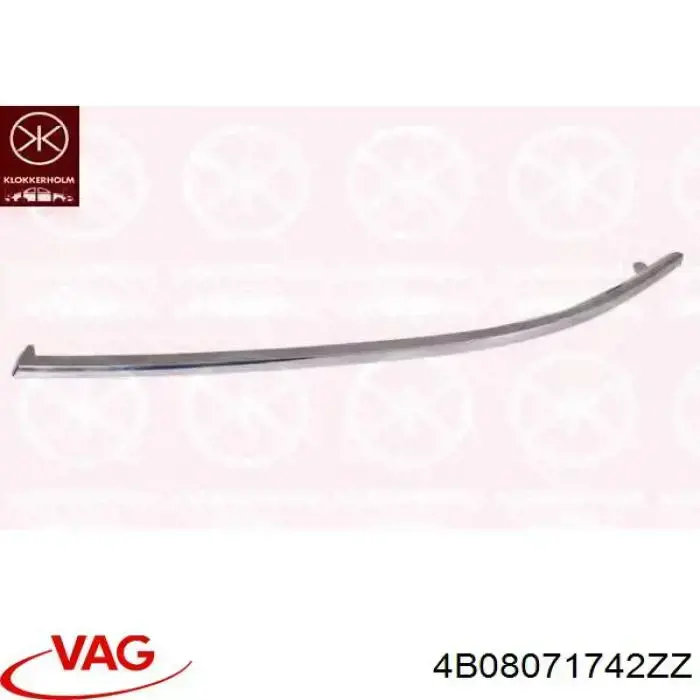 Moldura derecha del parachoques delantero VAG 4B08071742ZZ precio, desde 19,47 EUR