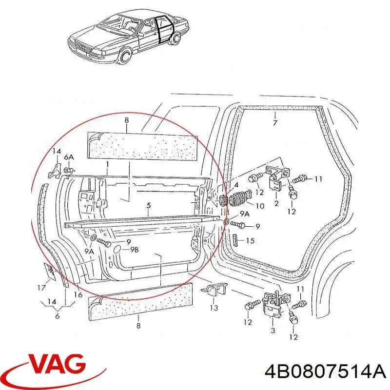  4B0807514A VAG