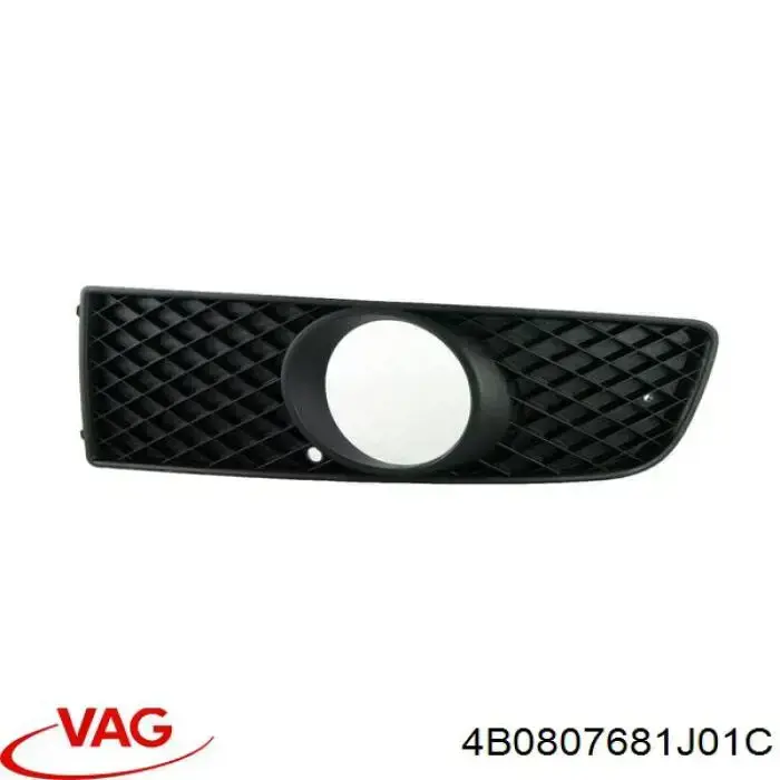 Rejilla del parachoques delantera izquierda 4B0807681J01C VAG