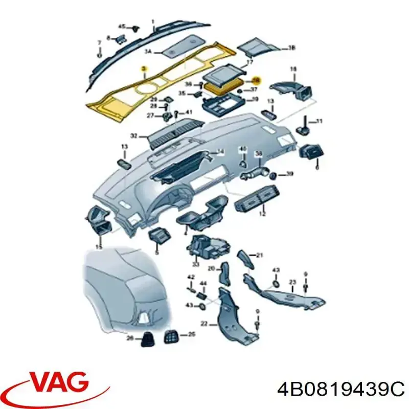 Filtro de polen VAG 4B0819439C