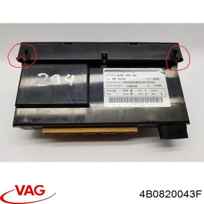 Módulo de modos de calefacción/aire acondicionado VAG 4B0820043F precio, desde 46,46 EUR