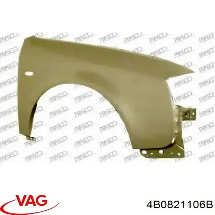 Guardabarros delanteros derecho VAG 4B0821106B precio, desde 83,11 EUR