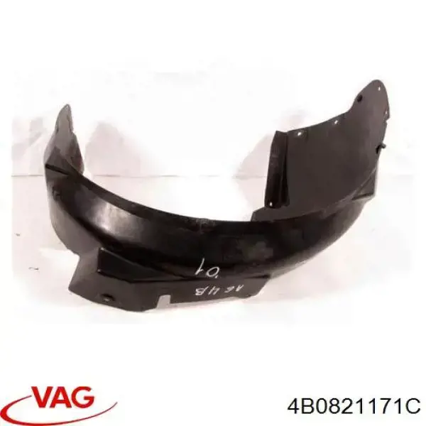 Guardalodos interior izquierdo, guardafango delantero 4B0821171C VAG