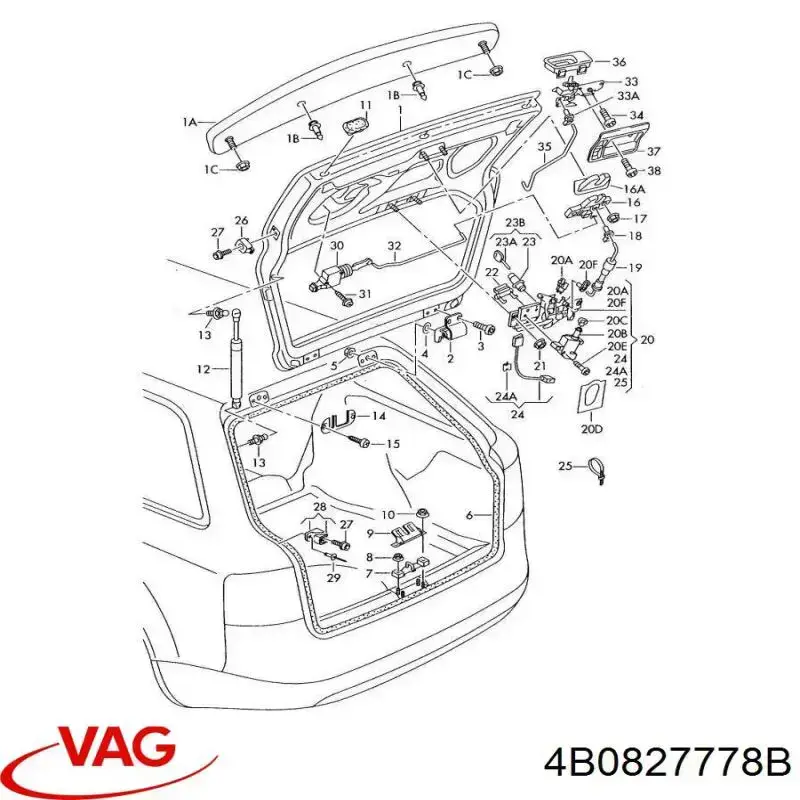  VAG 4B0827778B precio, desde 24,83 EUR
