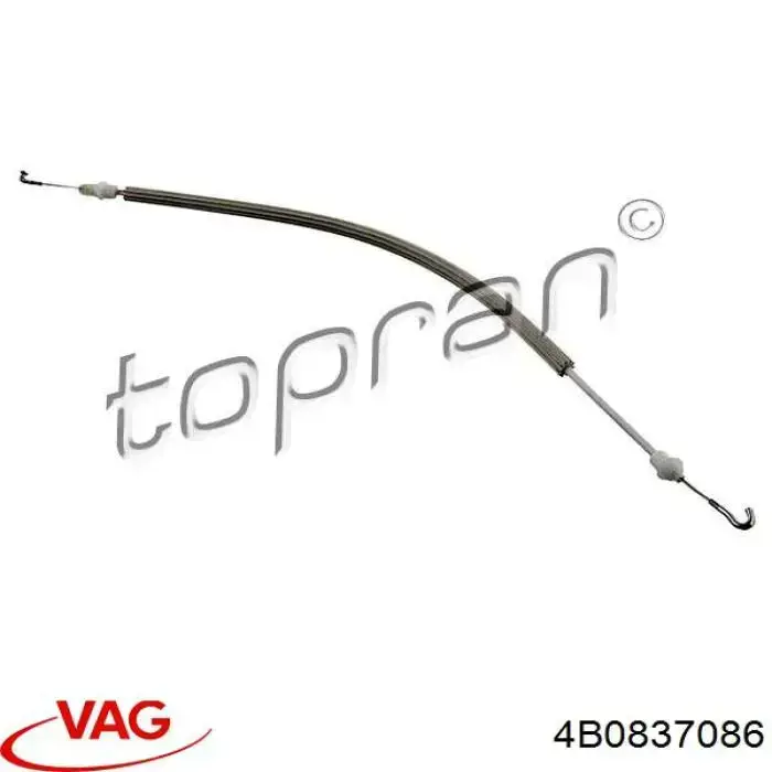Cable de apertura de cerradura de puerta delantera derecha VAG 4B0837086 precio, desde 11,16 EUR