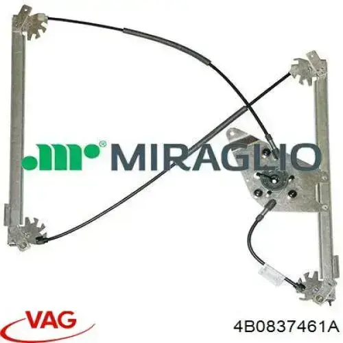 Mecanismo de elevalunas, puerta delantera izquierda 4B0837461 VAG