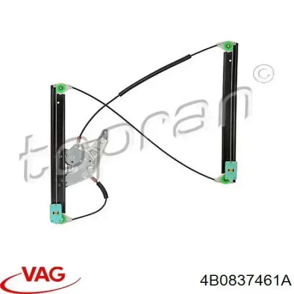 Mecanismo de elevalunas, puerta delantera izquierda 4B0837461 VAG