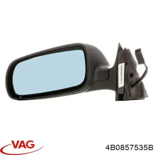 4B0857535B VAG cristal de espejo retrovisor exterior izquierdo
