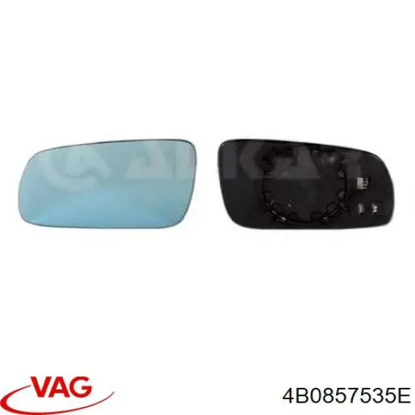 Cristal de espejo retrovisor exterior izquierdo VAG 4B0857535E precio, desde  EUR