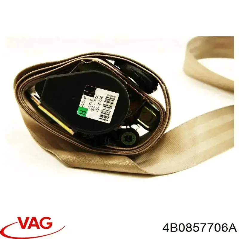Cinturón de seguridad delantero derecho 4B0857706A VAG