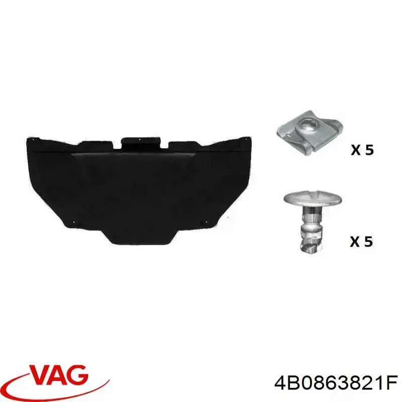 Comprar 4B0863821P VAG Protección delantera del motor