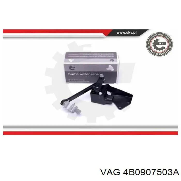 Sensor de nivel de carrocería delantero izquierdo 4B0907503A VAG