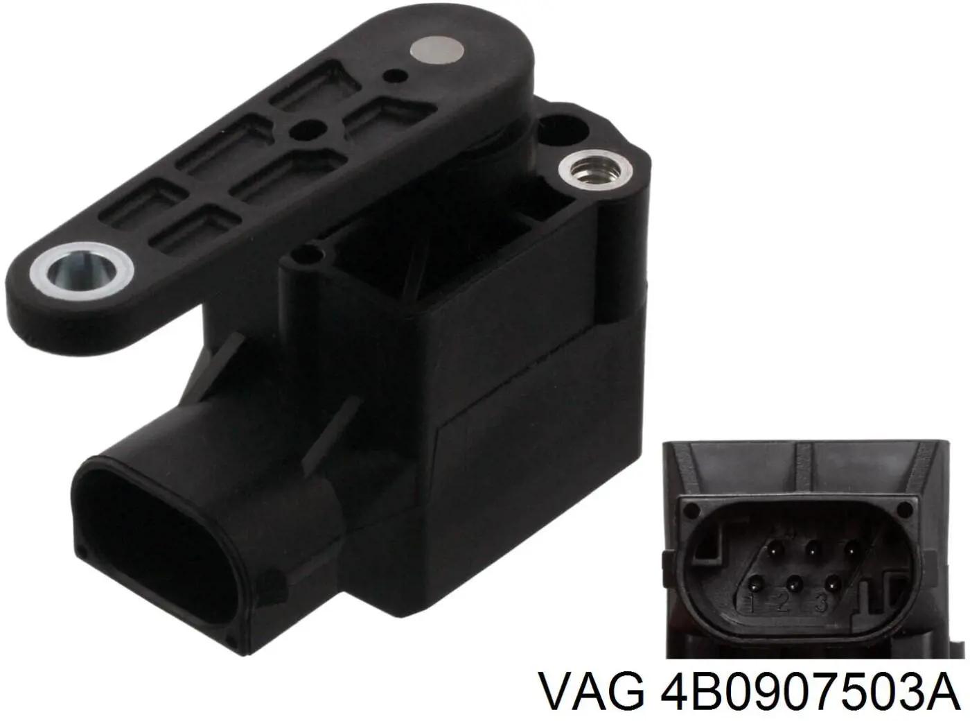 4B0907503A VAG sensor, nivel de suspensión neumática, delantero izquierdo