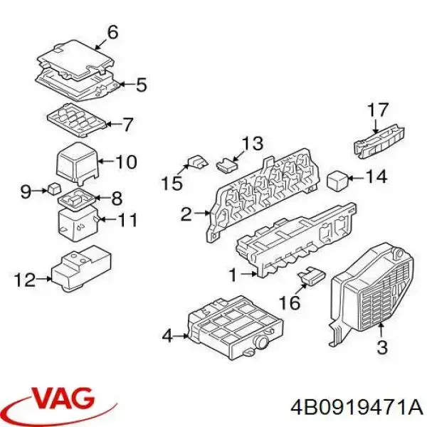 Comprar 4B0919471A VAG Relé de intermitentes