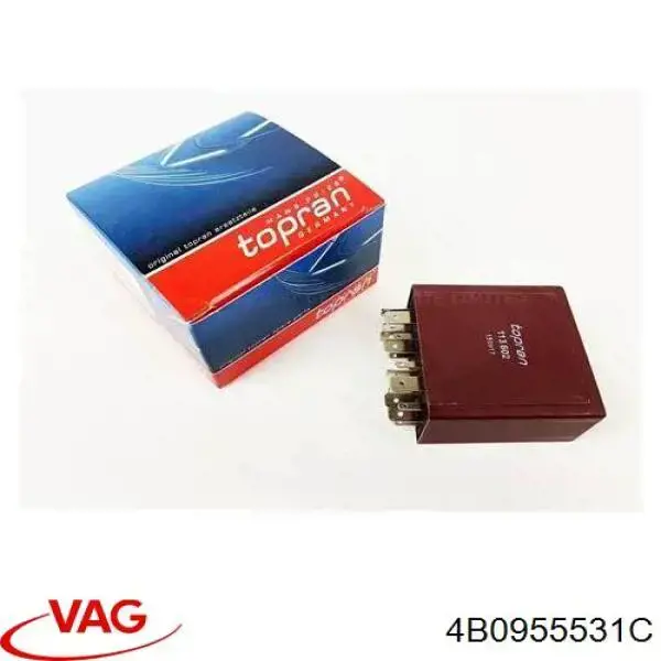 Relé de intermitencia del limpiaparabrisas 4B0955531C VAG
