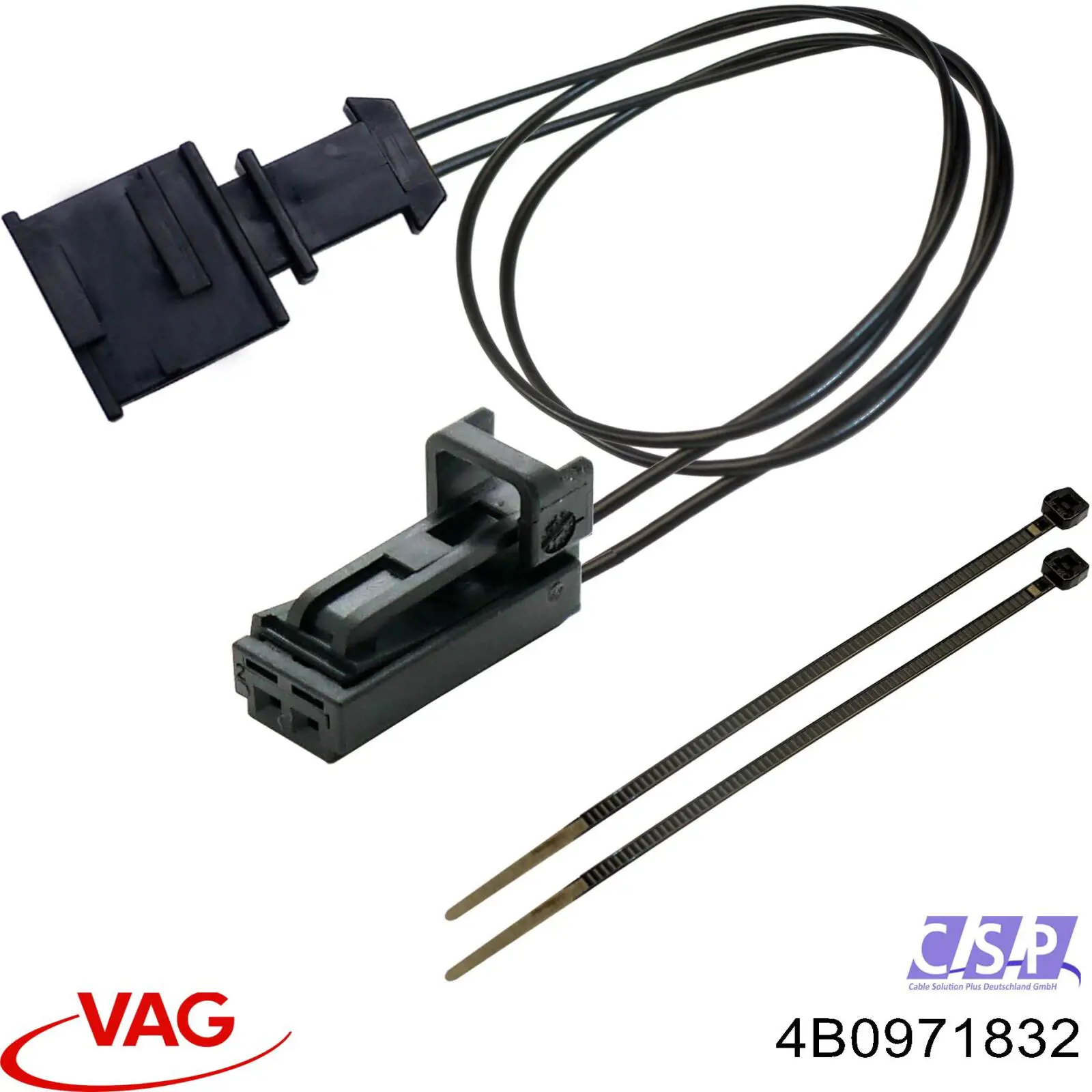 Conector de la luz de la matrícula 4B0971832 VAG