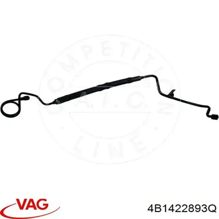 Manguera de alta presión de la dirección asistida desde la bomba hasta la cremallera VAG 4B1422893Q precio, desde 108,90 EUR