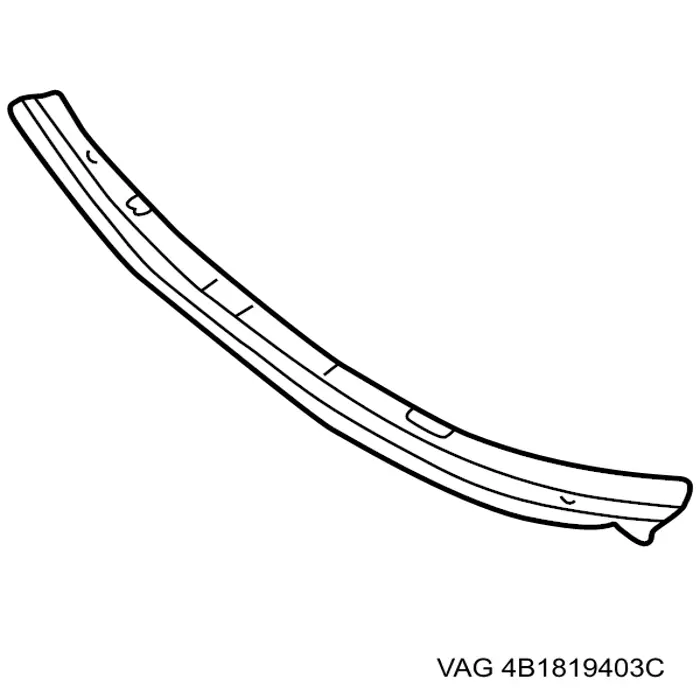 Canaleta del parabrisas VAG 4B1819403C precio, desde 117,61 EUR