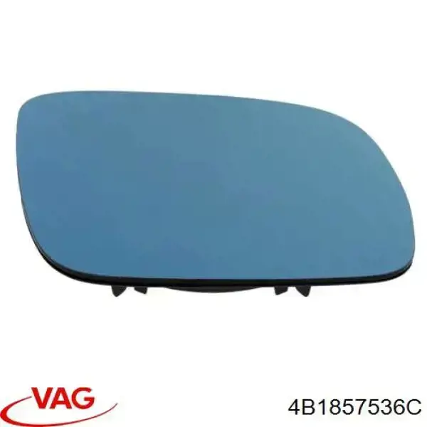 Cristal de espejo retrovisor derecho 4B1857536E VAG