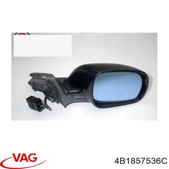 Cristal de espejo retrovisor derecho 4B1857536C VAG