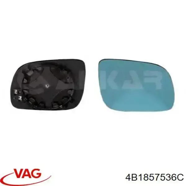 Cristal de espejo retrovisor derecho VAG 4B1857536E precio, desde 19,66 EUR
