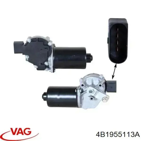 4B1955113A VAG motor del limpiaparabrisas del parabrisas