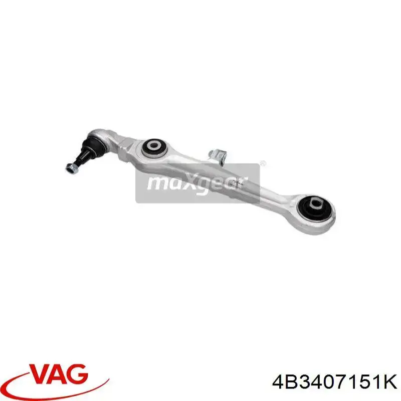 Brazo inferior izquierdo/derecho de suspensión delantera 4B3407151K VAG
