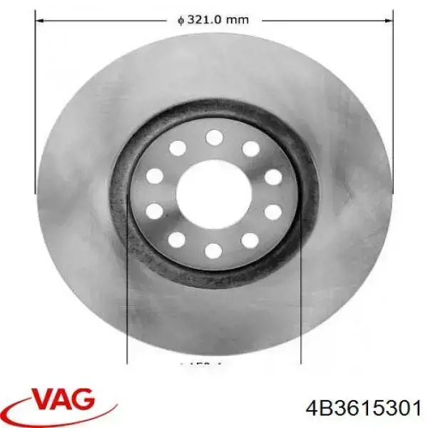 Frenos delanteros VAG 4B3615301 precio, desde 80,33 EUR