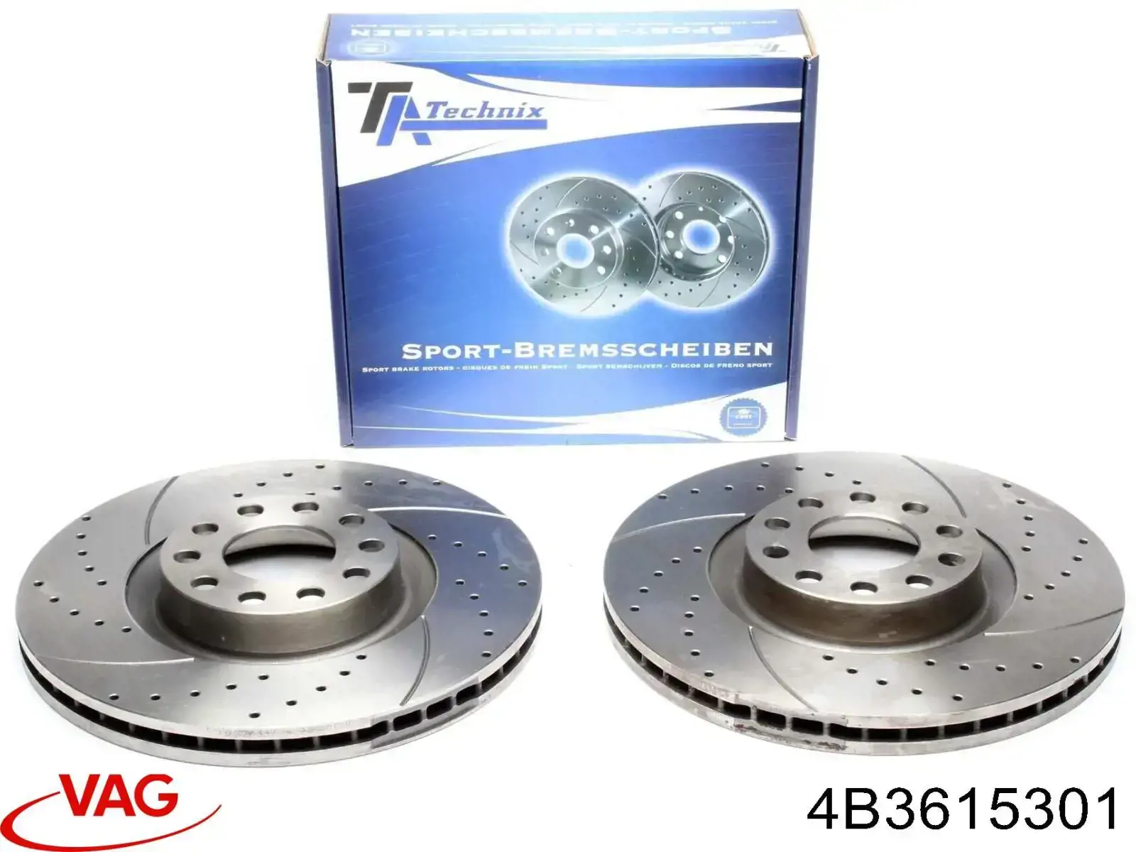 Disco de freno 4B3615301 VAG